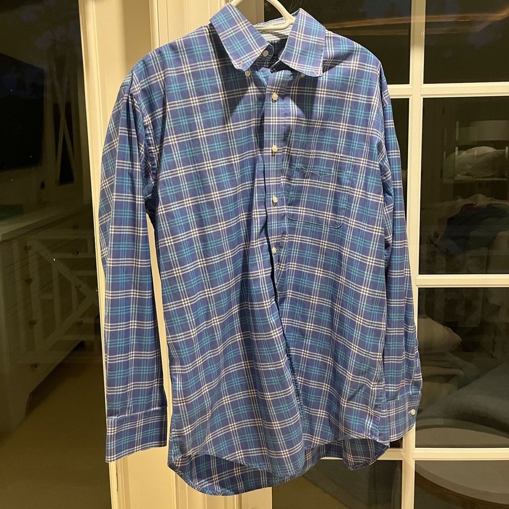 J McLaughlin Men’s L Button Down Dress Shirt